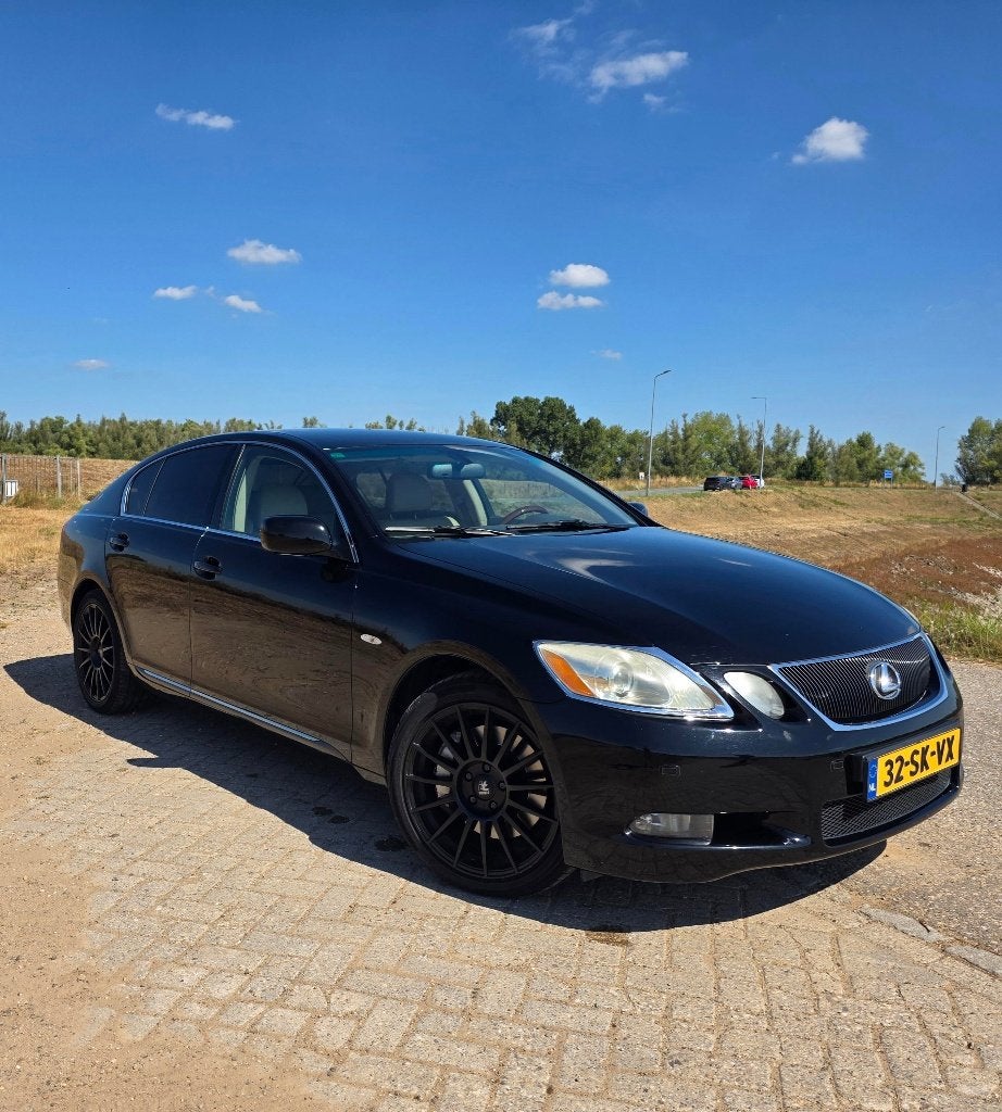 Lexus GS(-H) 300 3.0 AUT Executive 2006 Zwart, Auto's, Automaat, Beige, 2000 kg, Zwart