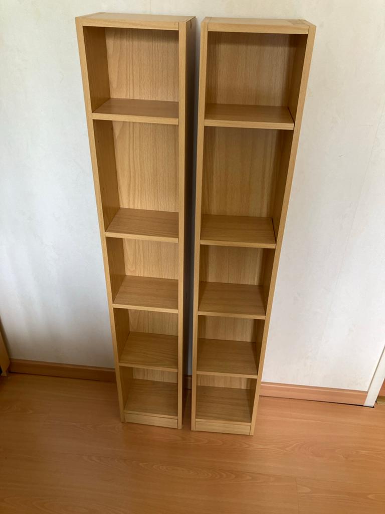 2x IKEA CD-kastjes - Hoogte 117cm, Ophalen, 75 tot 150 discs, Zo goed als nieuw, Cd's
