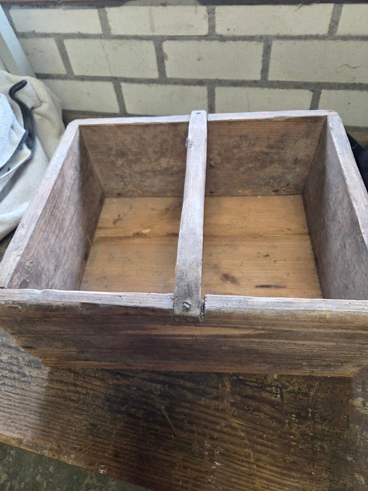Vintage Houten Gereedschapskist / Bloembak, Antiek en Kunst, Ophalen of Verzenden