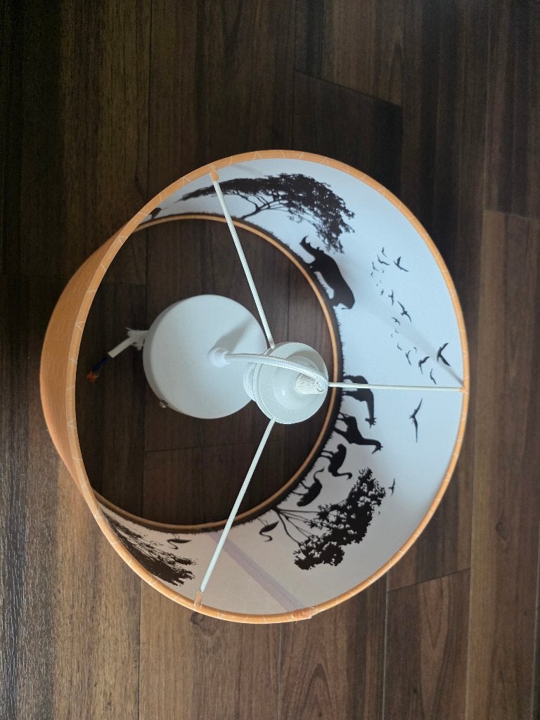 Skittel Safari Hanglamp met dieren, Ophalen, Zo goed als nieuw, KInderlamp, E27 (groot)
