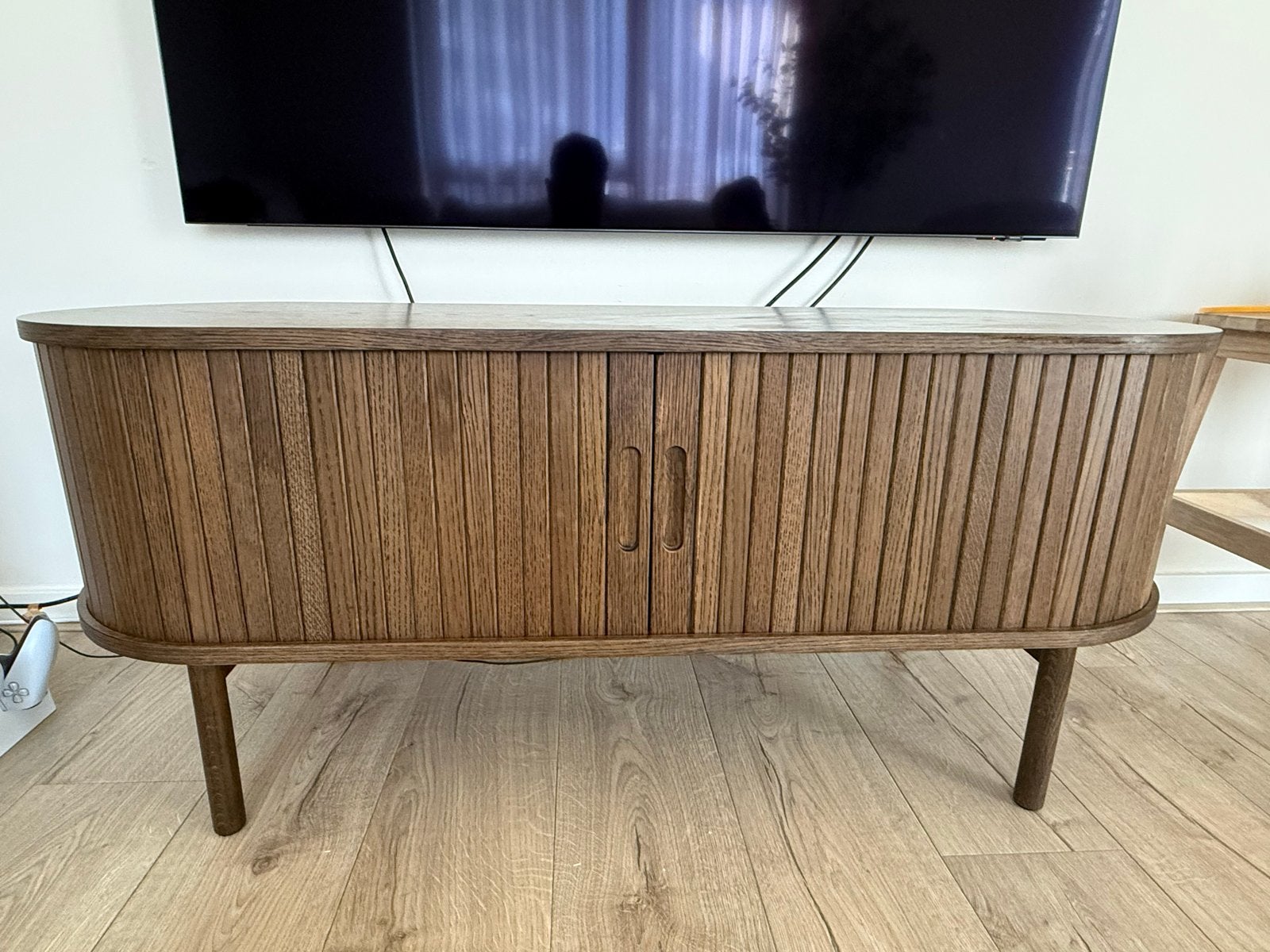 Stijlvol TV-meubel & Dressoir set met rolluikdeuren, Ophalen, 100 tot 150 cm, Zo goed als nieuw, Minder dan 100 cm