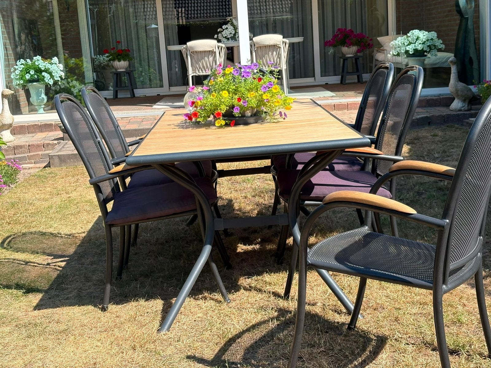 Tuin tafel set, Ophalen, Zo goed als nieuw, Tuinset