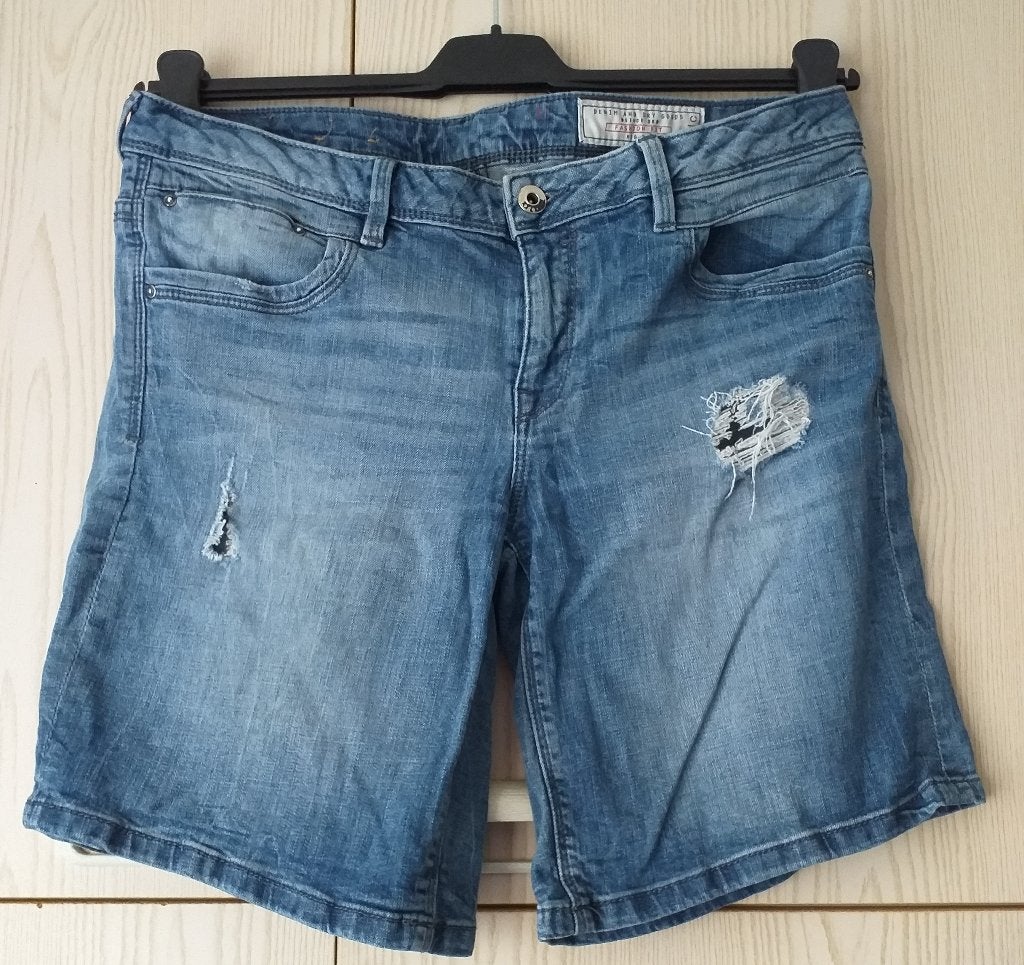 Korte broek, EDC, mt 40, Blauw, Ophalen of Verzenden, W30 - W32 (confectie 38/40), Gedragen