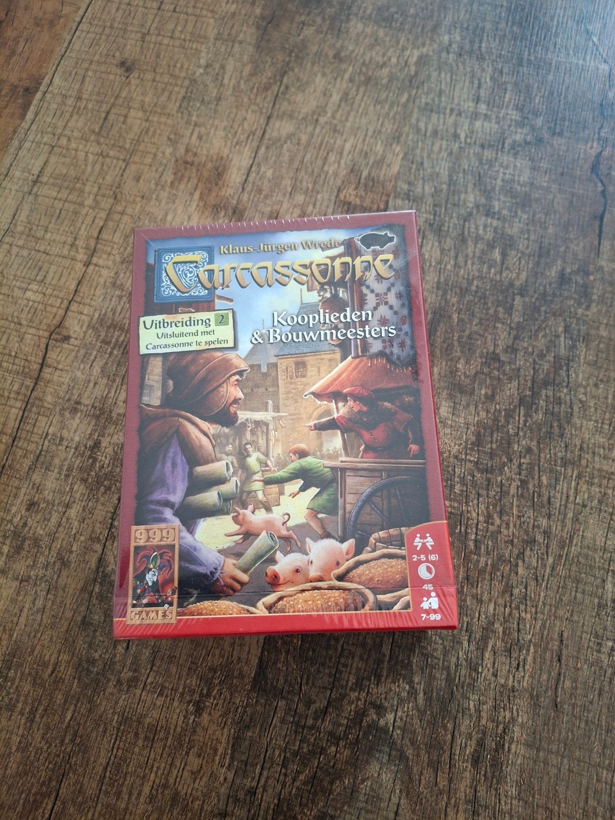 Carcassonne Uitbreiding 2: Kooplieden & Bouwmeesters, Vijf spelers of meer, Ophalen of Verzenden, Nieuw, 999 Games