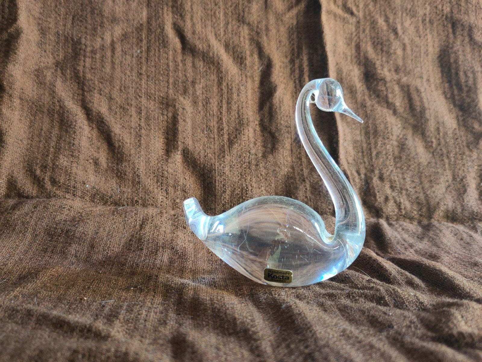 Kosta Zweden Glazen Zwaan - Handgemaakt Kristal, Antiek en Kunst, Antiek | Glas en Kristal, Ophalen of Verzenden
