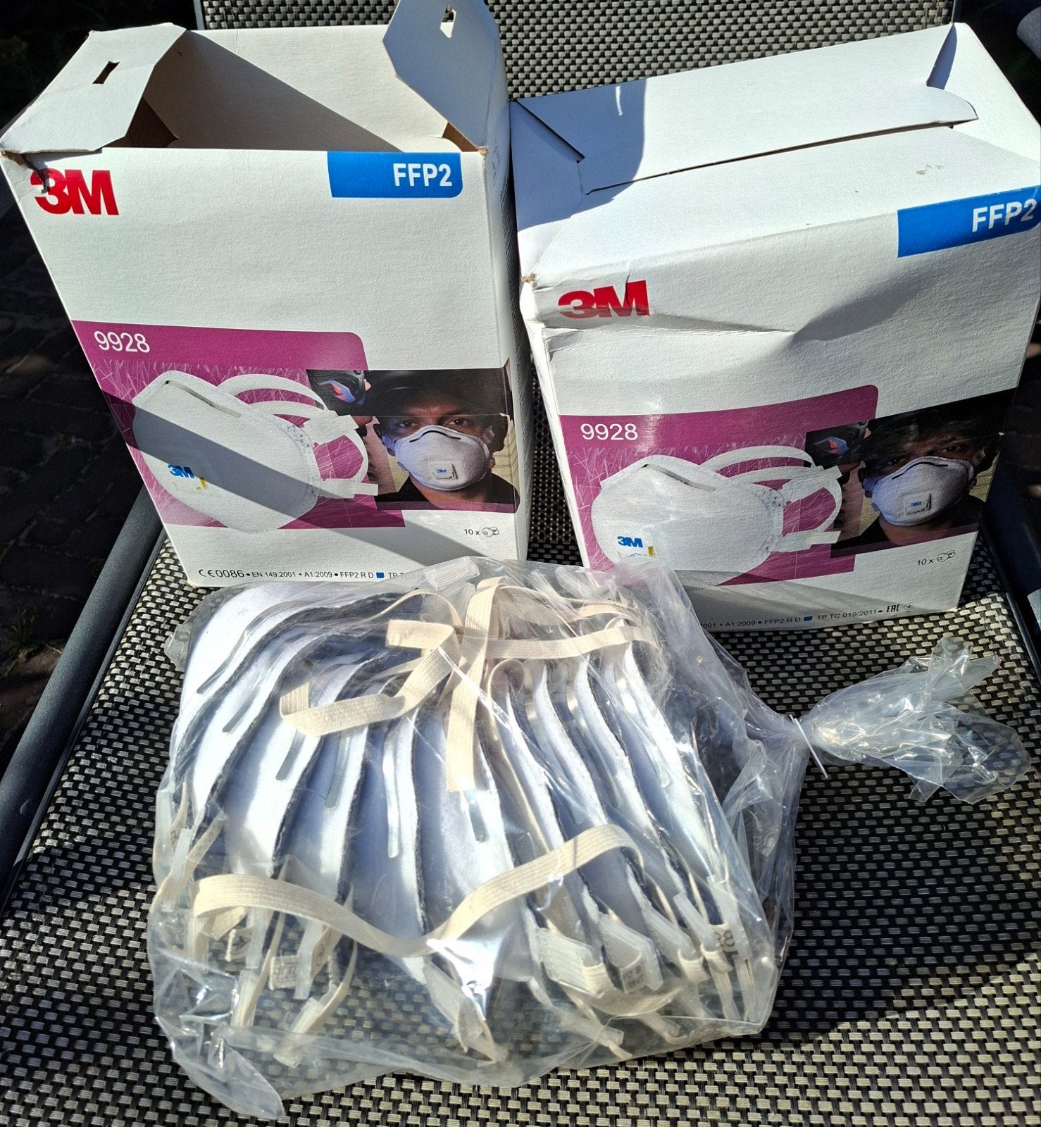 3M FFP2 9928 Stofmaskers - Nieuw in doos, Ophalen of Verzenden, Nieuw, Stofmaskers