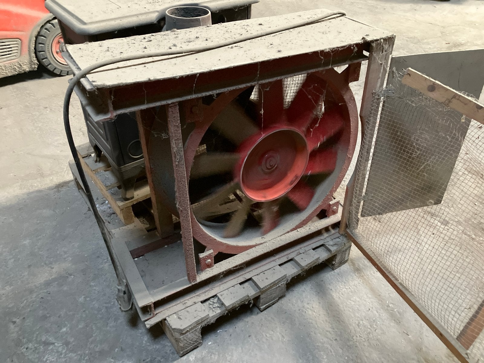 Robuuste industriële ventilator - Gebruikt, Witgoed en Apparatuur, Ophalen, Gebruikt, Vloerventilator