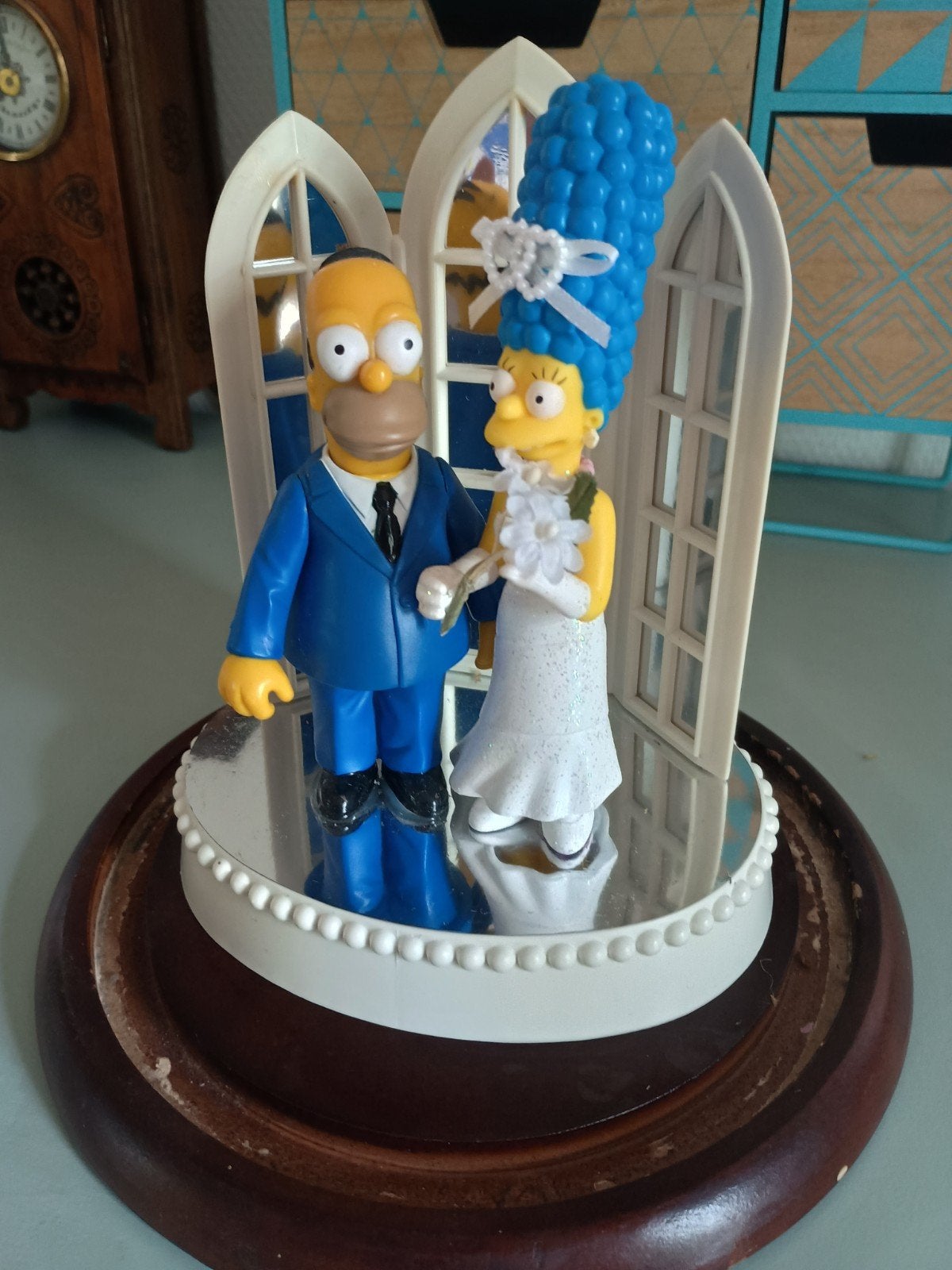 The Simpsons Bruidspaar Taarttopper / Decoratie, Ophalen of Verzenden, Zo goed als nieuw