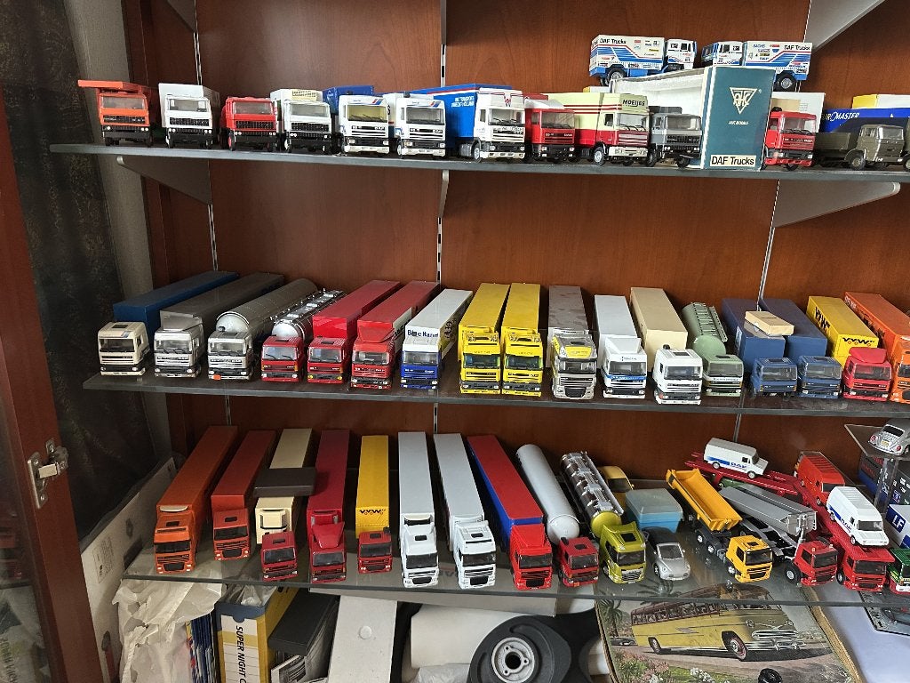 Grote verzameling DAF vrachtwagen miniaturen 1:50, Ophalen, Zo goed als nieuw, Bus of Vrachtwagen, Lion Toys