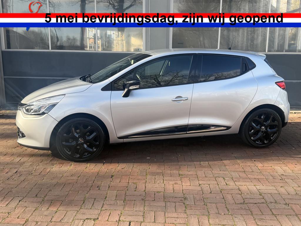 Renault Clio 0.9 TCe Expression Airco,16Inch,Clima,Navi Bj 2, Voorwielaandrijving, Stof, Zwart, 540 kg