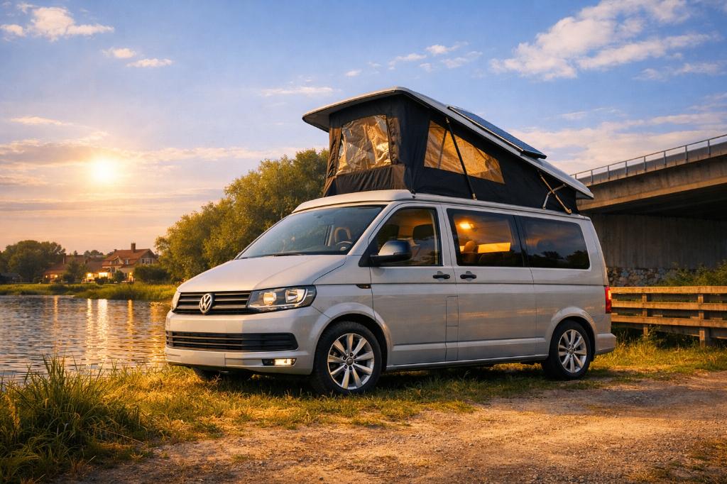 ⚡⚡Transporter T6 Camper L2 Lang|5-persoons | Niuwe inbouw, Volkswagen, Particulier, Koelkast, 5 tot 6 meter