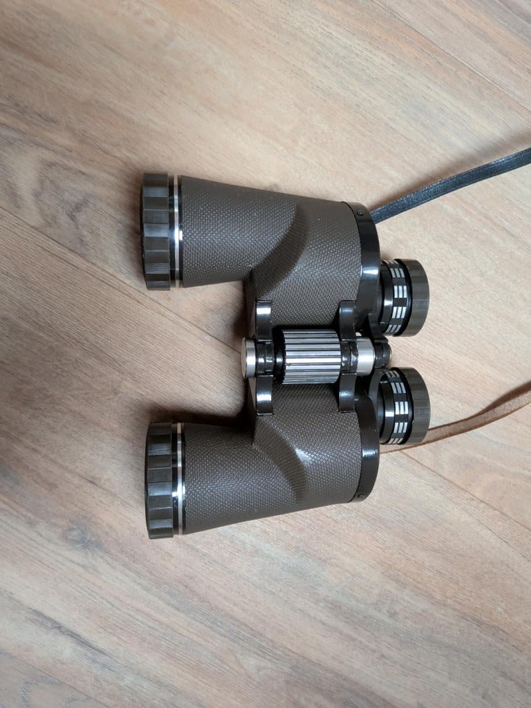 Vintage Verrekijker 10x50 Wide Angle - Goede Staat, Gebruikt, 8 tot 12x, Met hoes of tas, Porro (met knik)