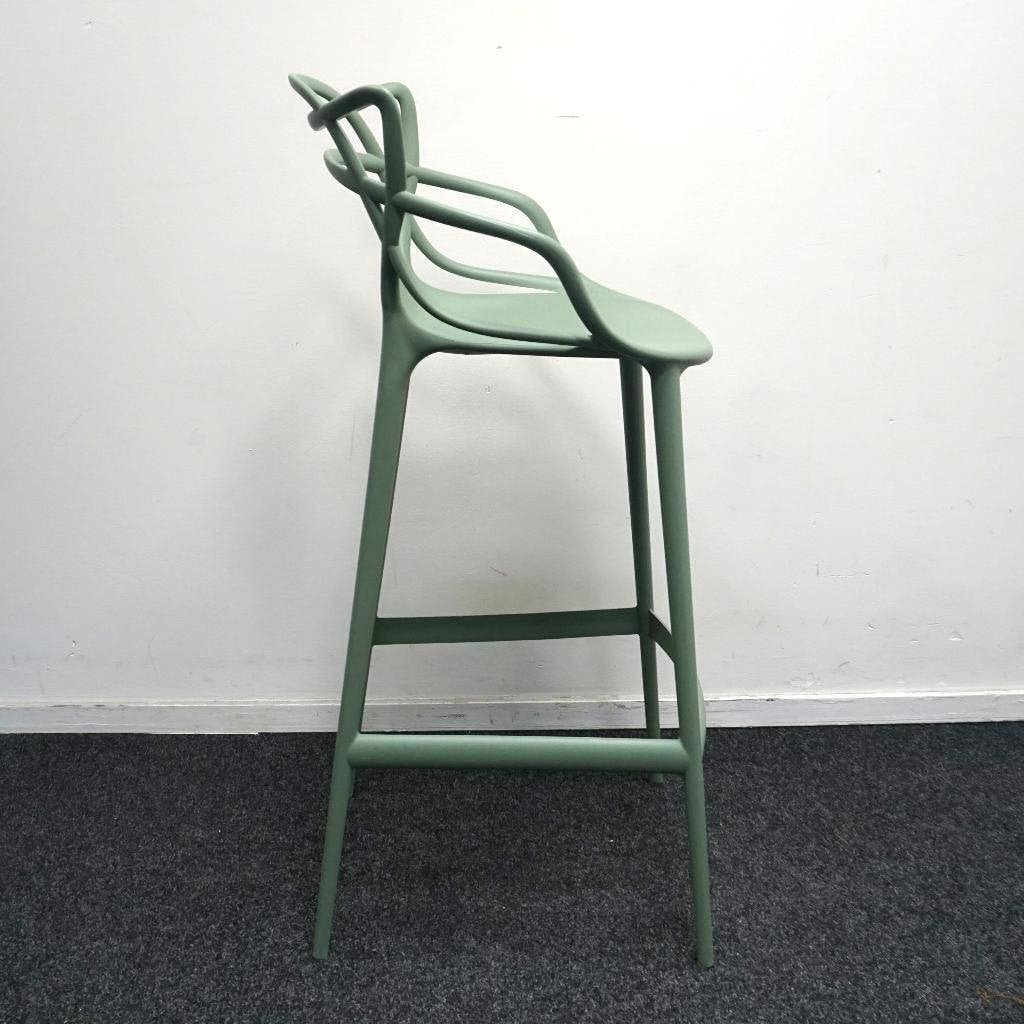 Kartell Masters Design Barkruk | Zacht Groen |Zithoogte 75cm, Kunststof, Gebruikt, -, -
