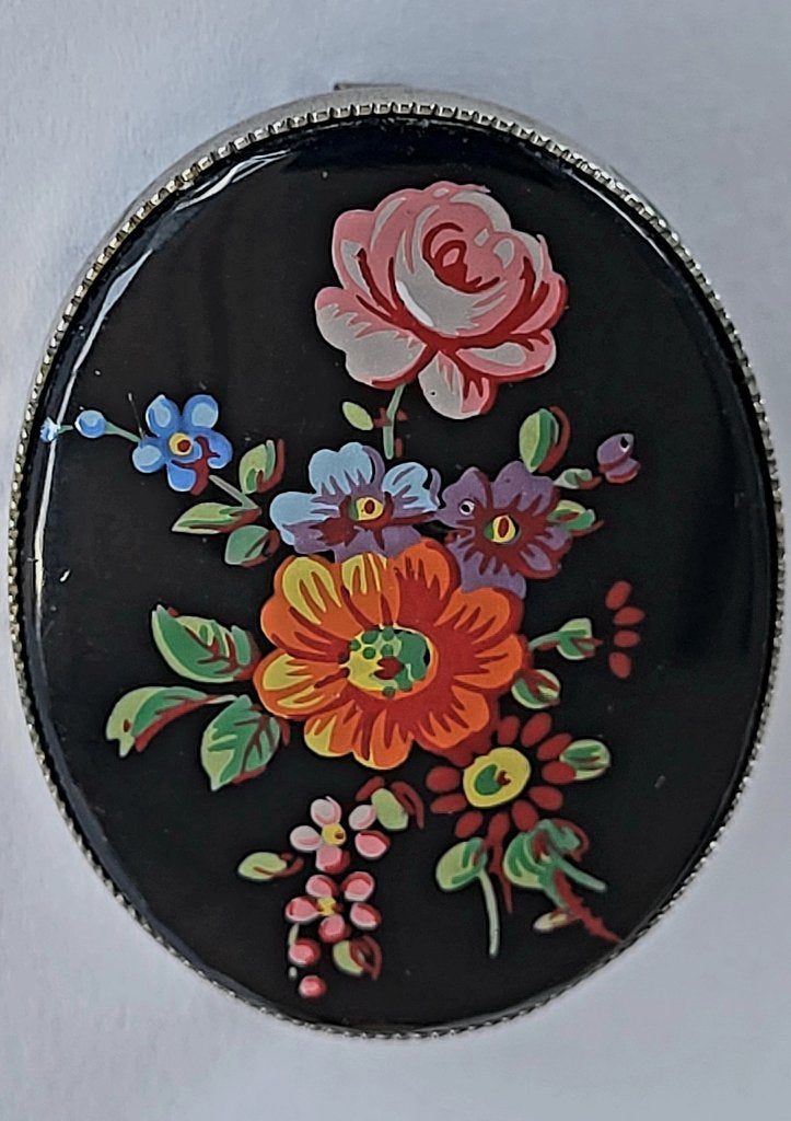 Vintage Broche, Sieraden, Tassen en Uiterlijk, Ophalen, Overige materialen, 4 tot 7 cm, Gebruikt