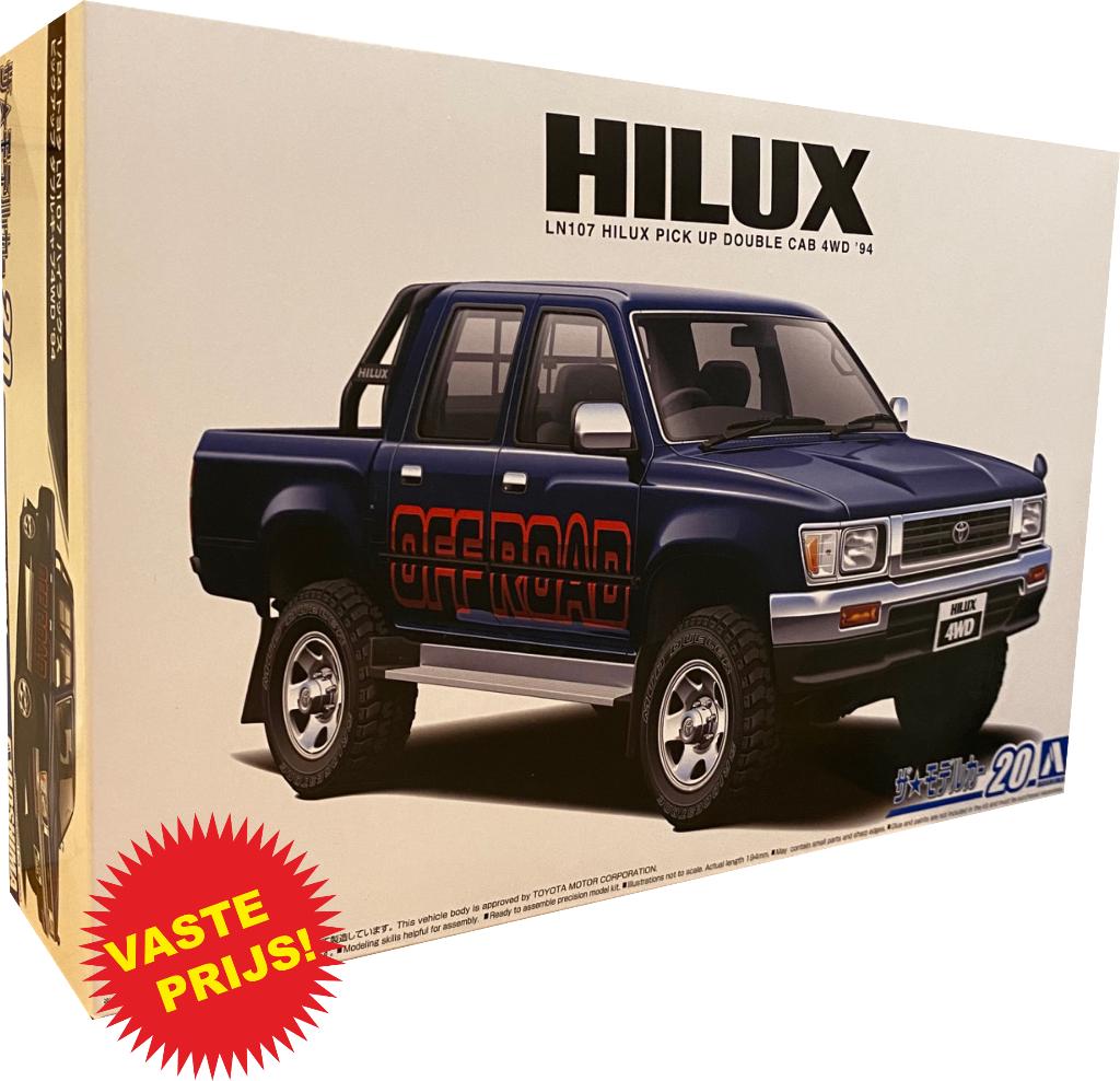 Toyota Hilux Pickup Double Cab Aoshima 1/24, Overige merken, Auto, Groter dan 1:32, Nieuw