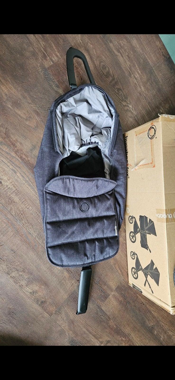 Bugaboo Fox 2 in Jeans-Zwart met accesoires, Bugaboo, Ophalen, Kinderwagen, Gebruikt