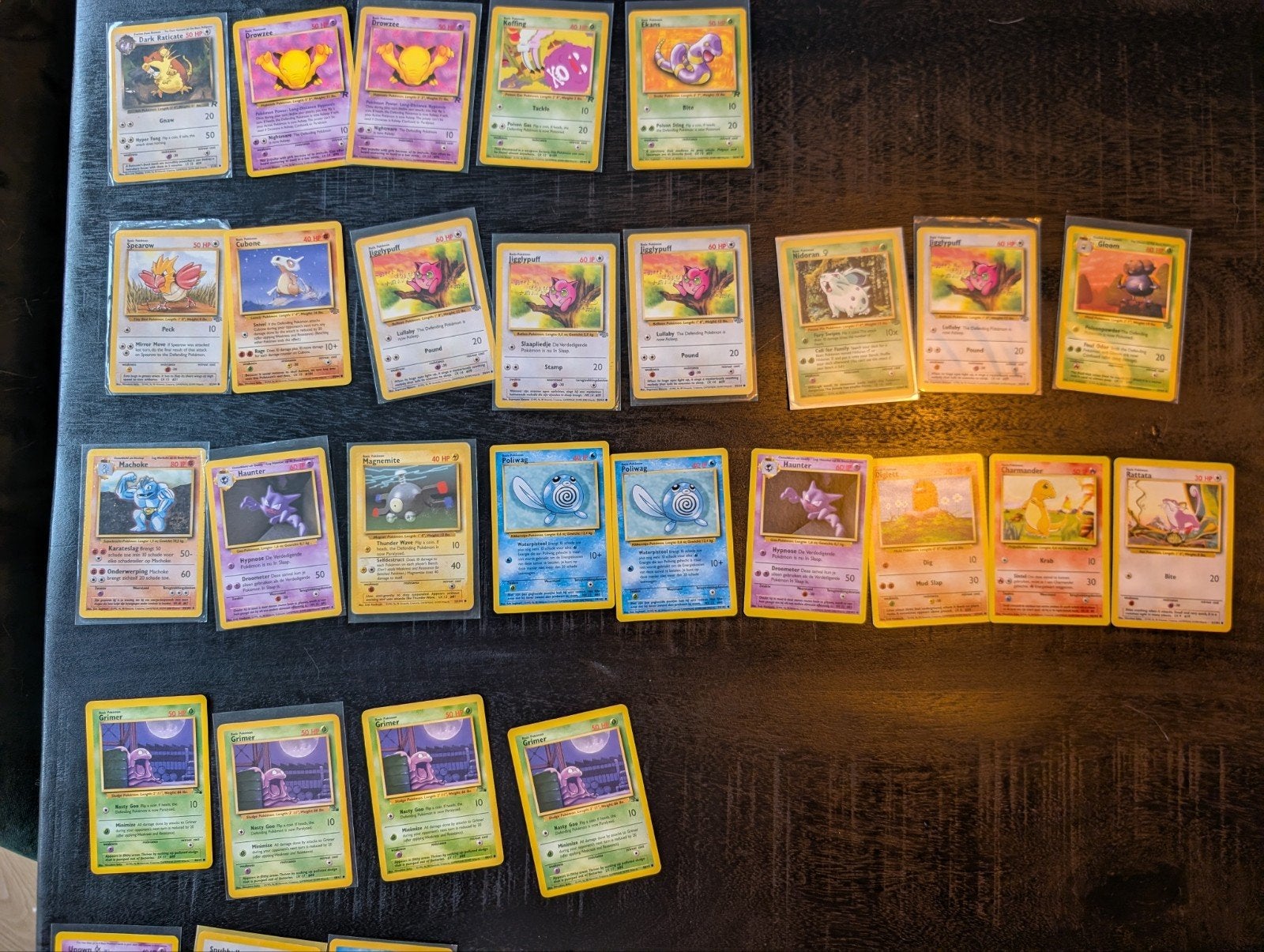 Diverse Oude Pokemon kaarten, Ophalen of Verzenden, Gebruikt, Meerdere kaarten, Foil