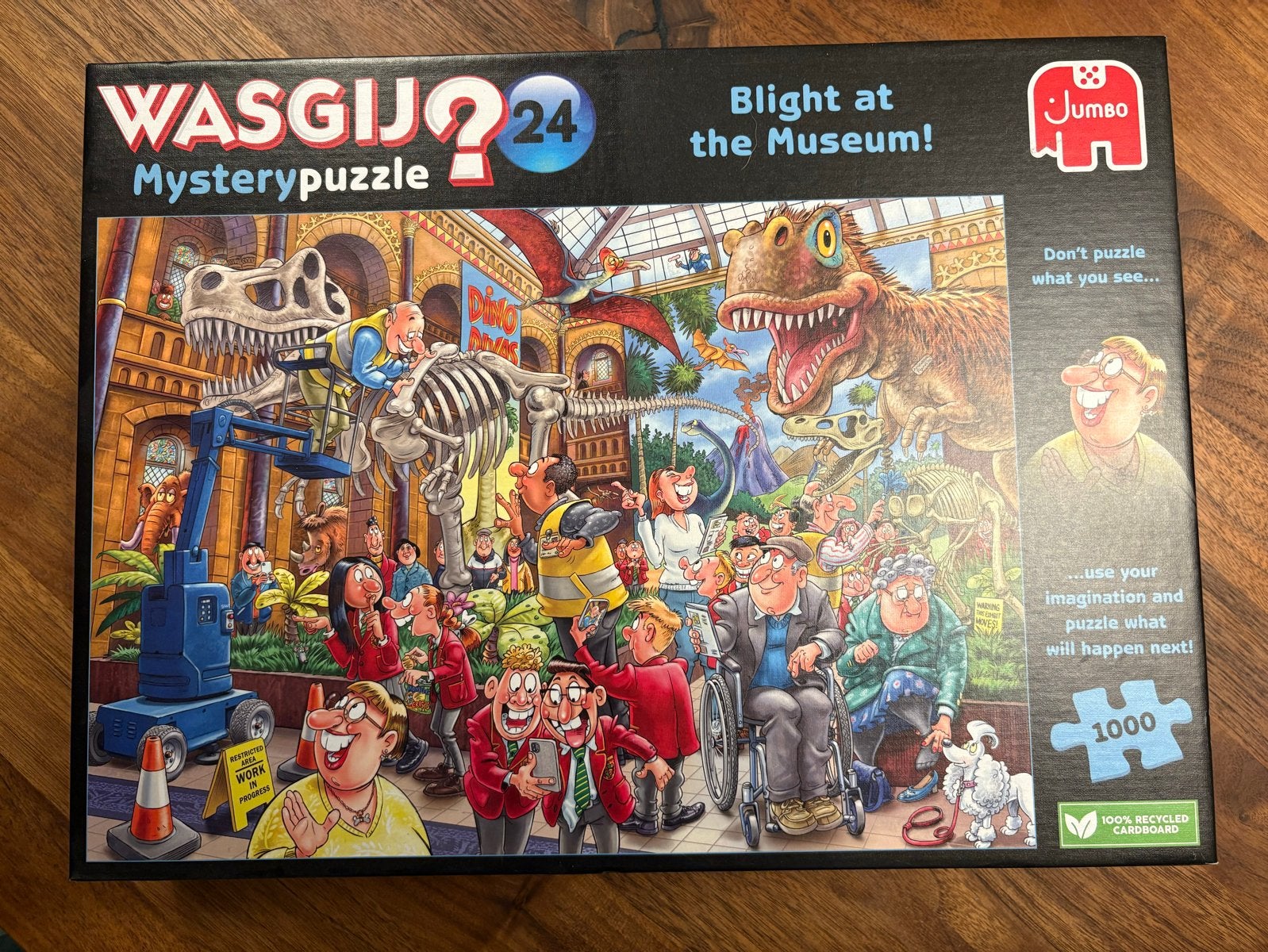 WASGIJ? 24 Mysterypuzzel - Blight at the Museum! 1000 stukje, Ophalen of Verzenden, 500 t/m 1500 stukjes, Zo goed als nieuw, Legpuzzel