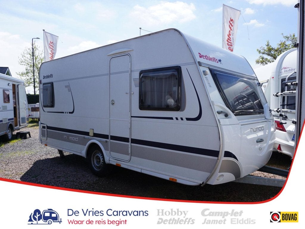 Dethleffs Nomad 450 DB incl.mover en voortent, Caravans en Kamperen, Rondzit, Schokbreker, Bedrijf, Overige typen