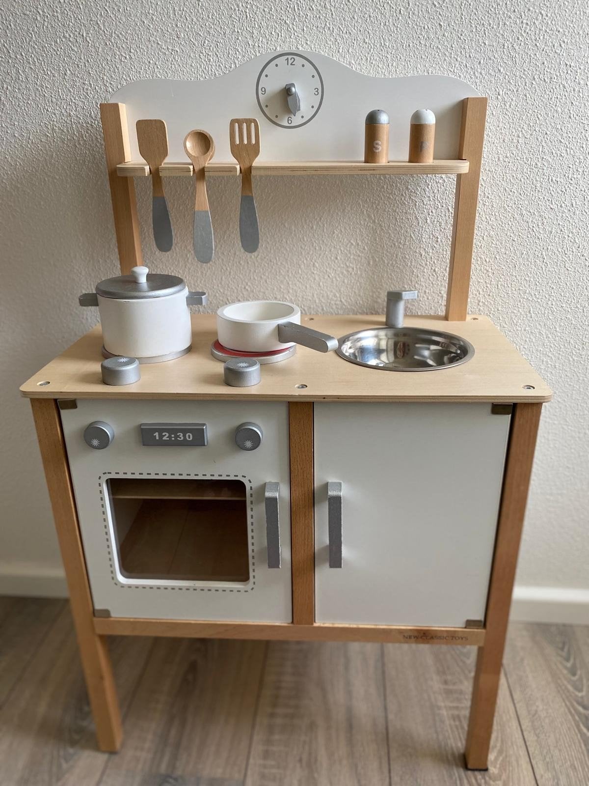 New Classic Toys Houten Speelkeuken met Accessoires, Ophalen, Gebruikt, Hout, Speelkeuken