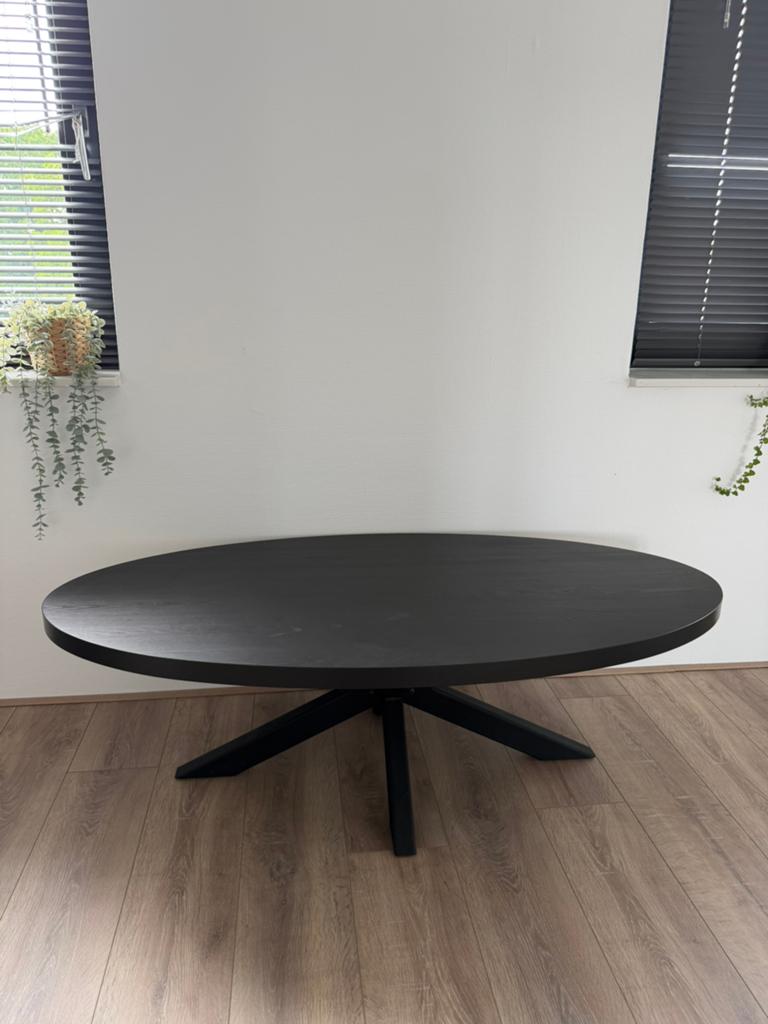 Salontafel ovaal, Ophalen, 50 tot 100 cm, Zo goed als nieuw, Minder dan 50 cm