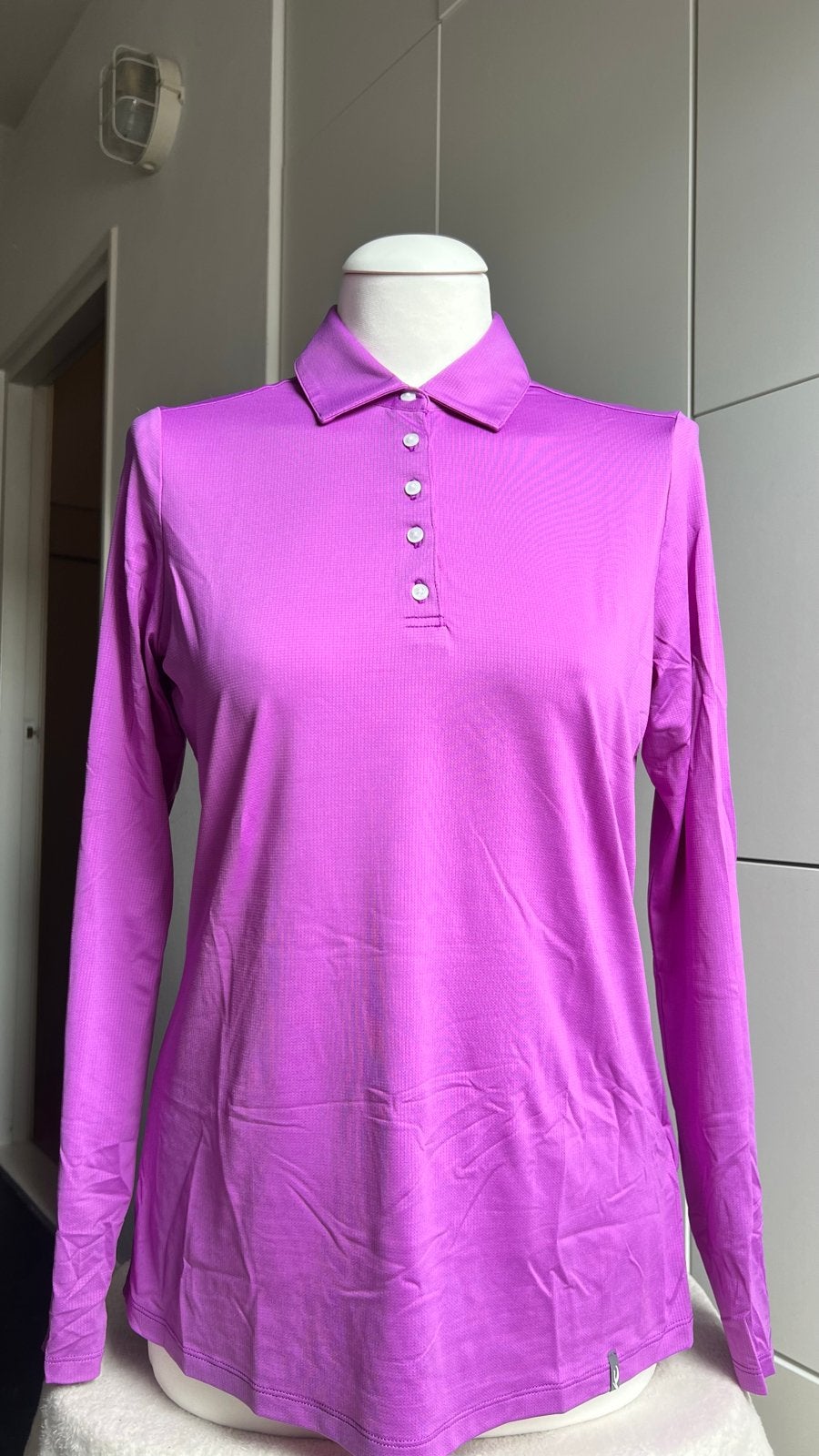 Kjus Lange Mouw Polo Maat 36/S, Paars, Nieuw, Ophalen of Verzenden, Lange mouw
