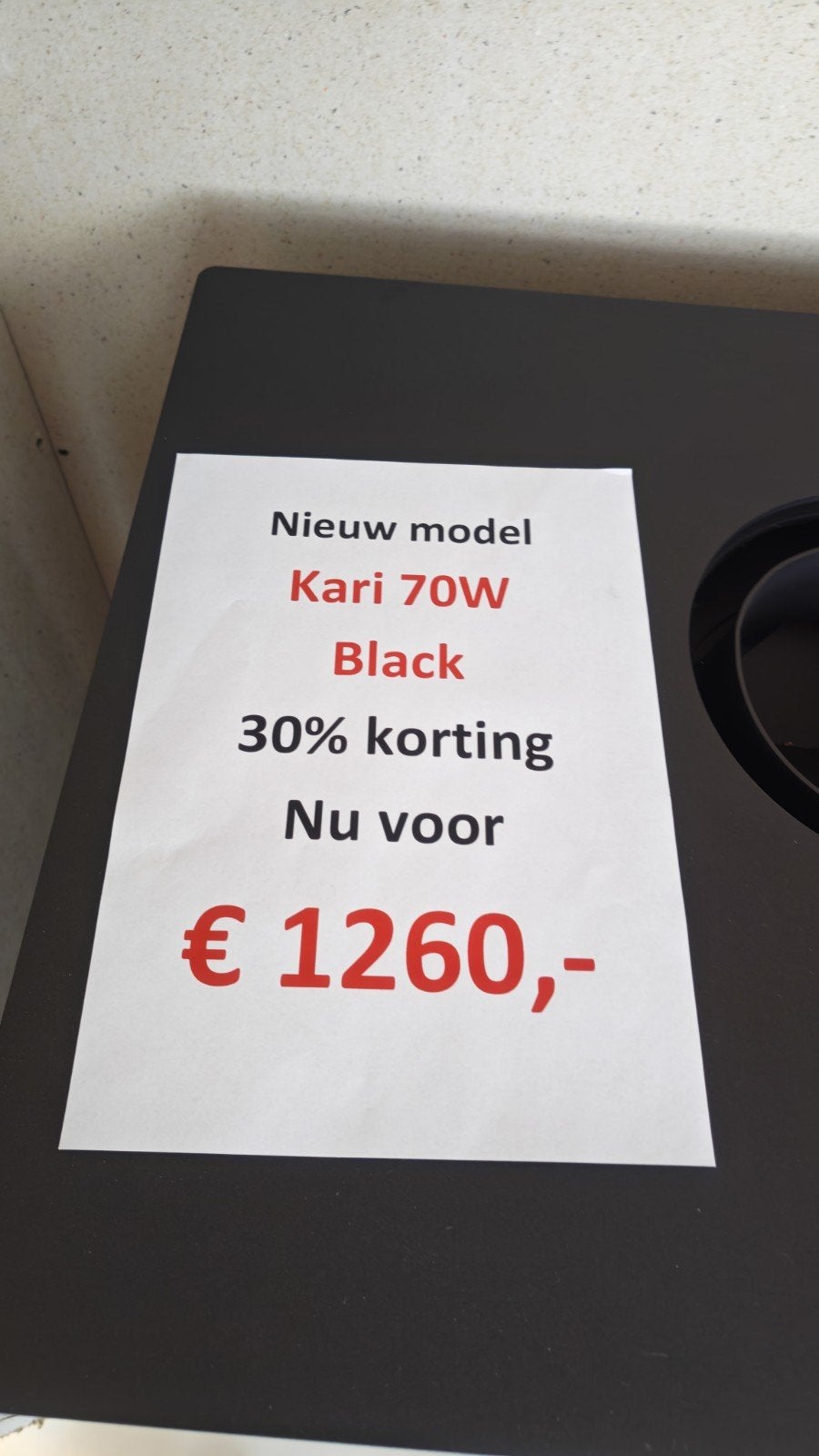 Karatki Kari 70W Houtkachel - Nieuw Model, Ophalen, Nieuw, Vrijstaande haard, Houthaard