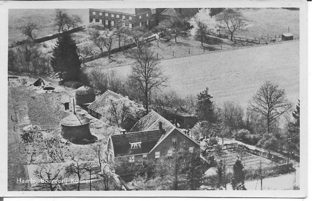 Oude Ansichtkaart Haarlo, Boederij Kuanen, Ophalen of Verzenden, 1940 tot 1960, Gelopen, Overijssel