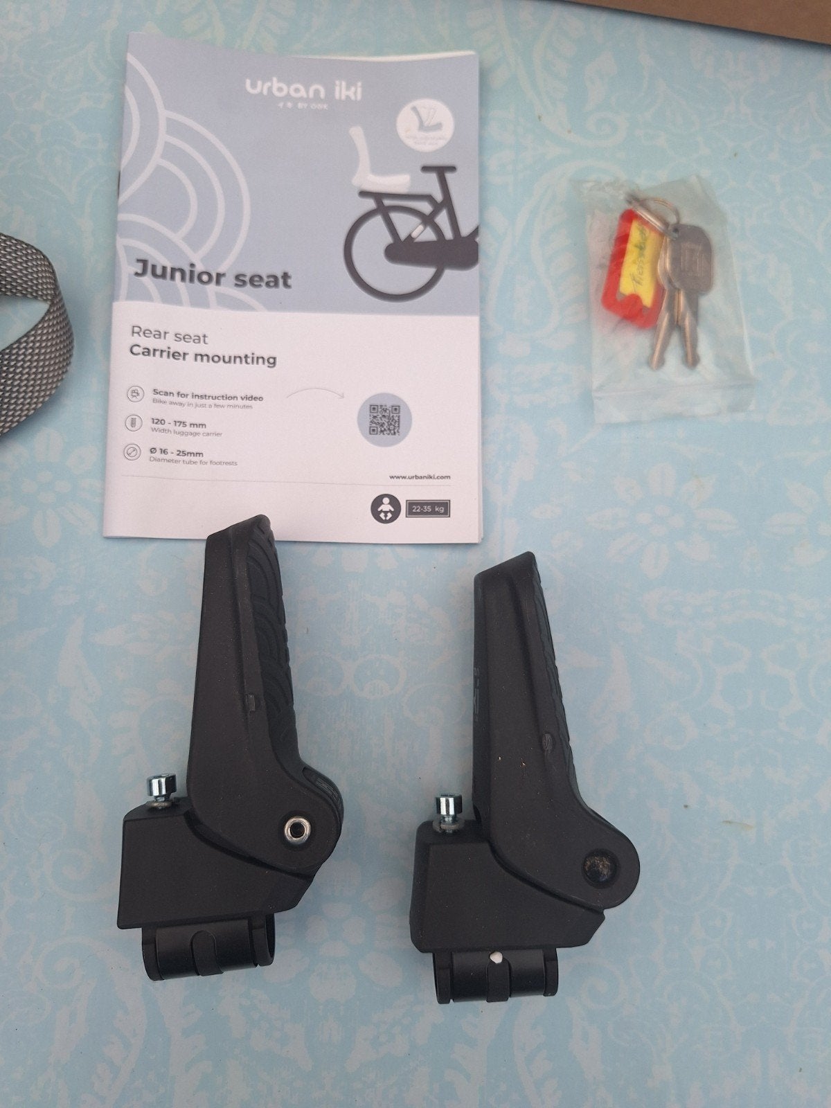 Kinder fiets stoeltje, Ophalen