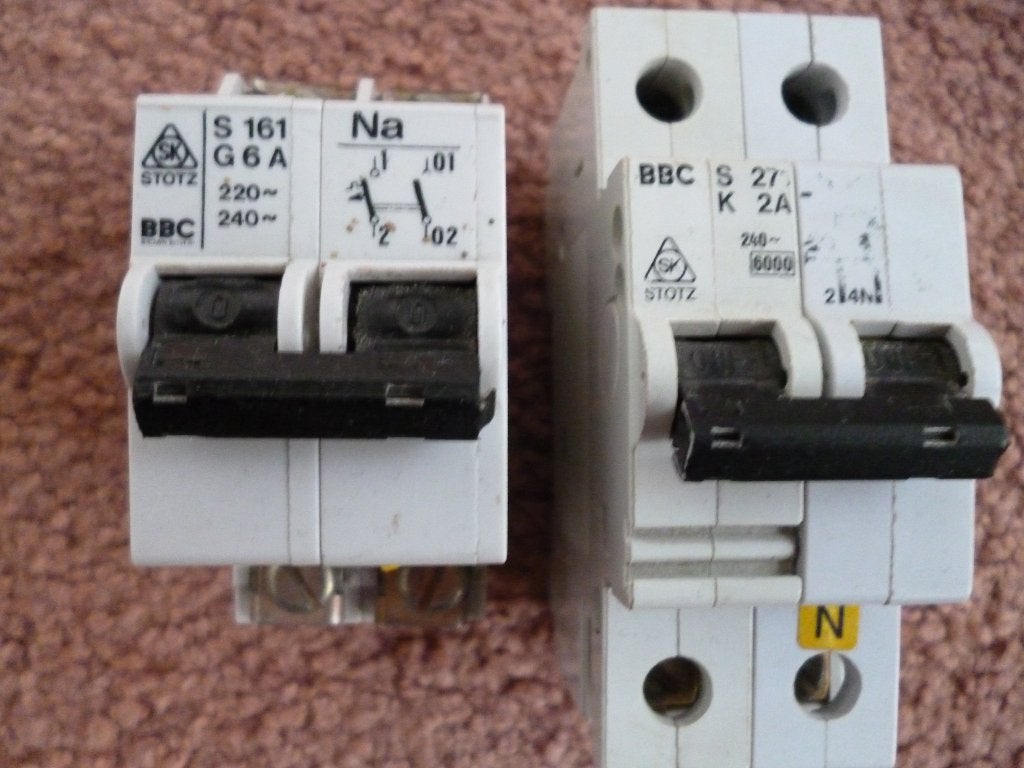 BBC Zekering Stotz automaat, 6A, 2A voor in garage, camping, Ophalen of Verzenden, Nieuw, Overige typen