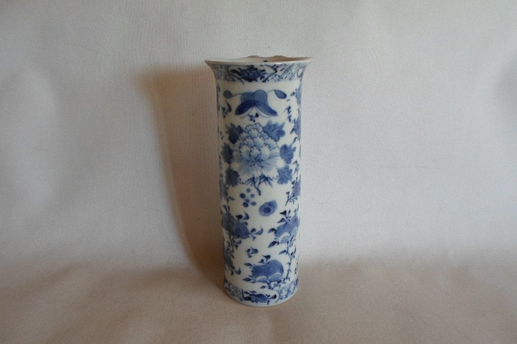 Chinese Vaas Cilinder Vogels, Ophalen of Verzenden