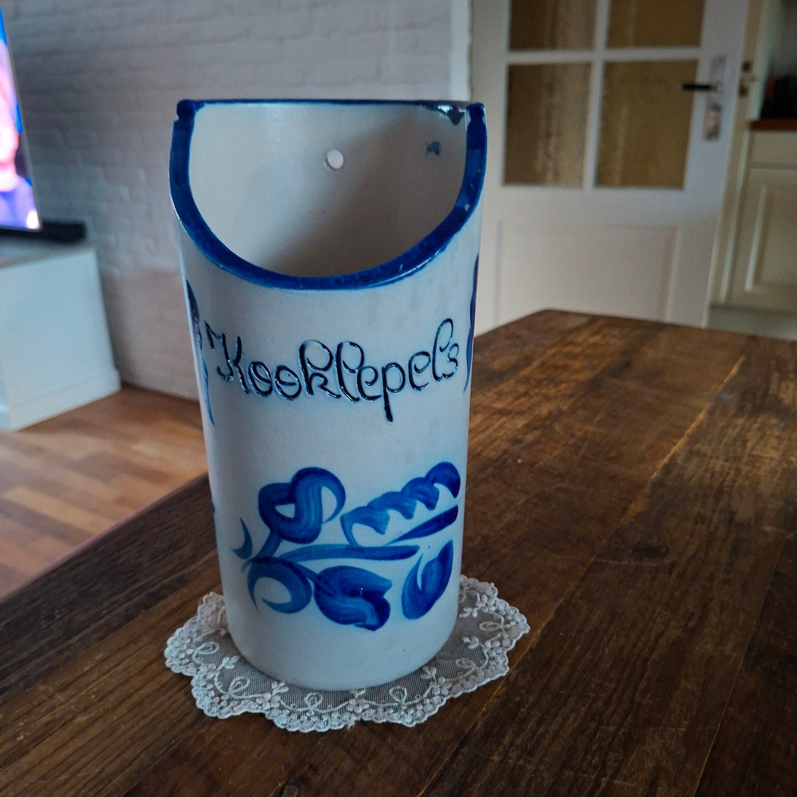 Keulse Pot Kooklepels als tekst erop 22x11 cm groot, Ophalen of Verzenden