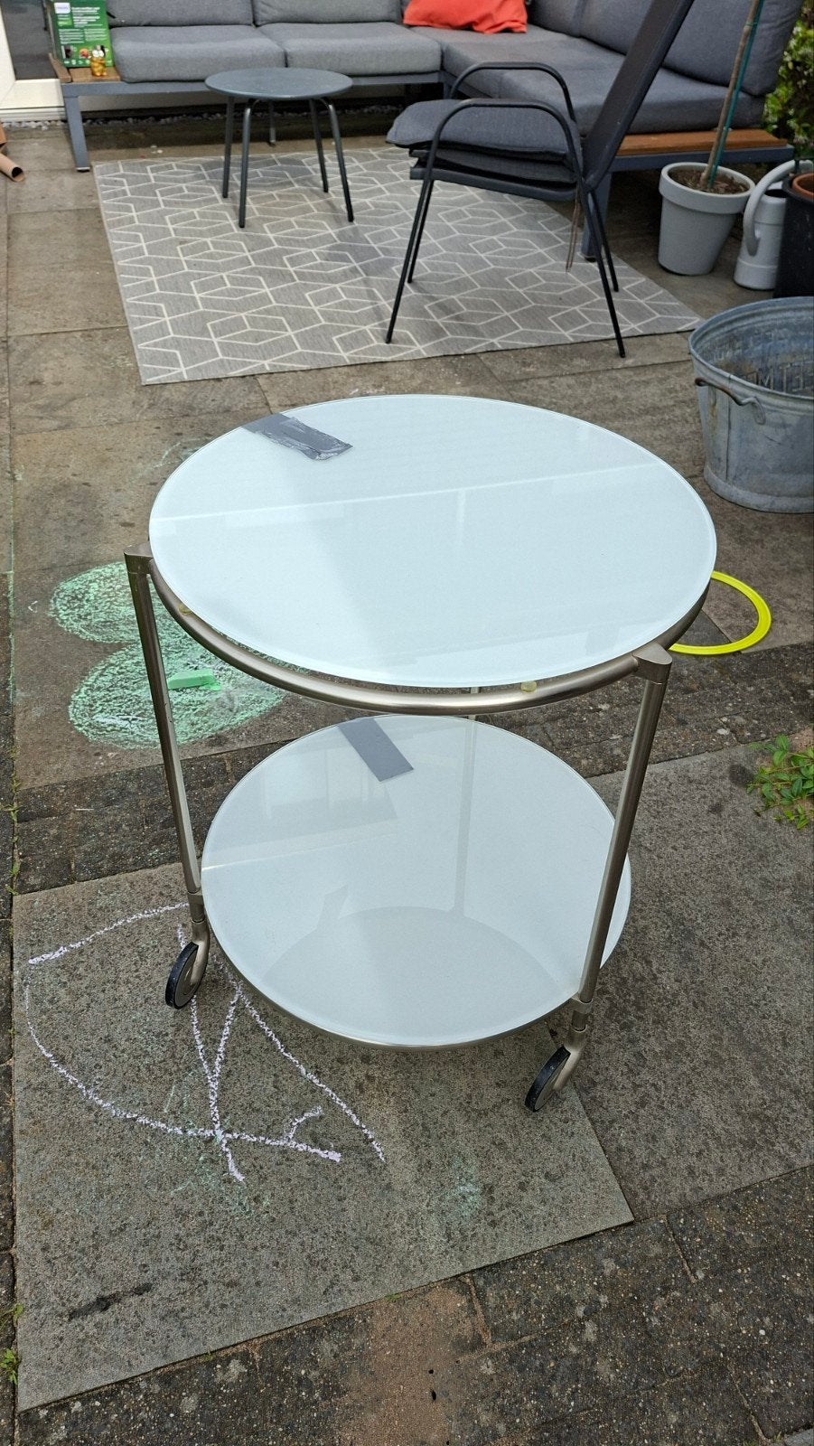 Ikea tafeltje op wielen, Ophalen, Rechthoekig, Minder dan 55 cm, 45 tot 60 cm