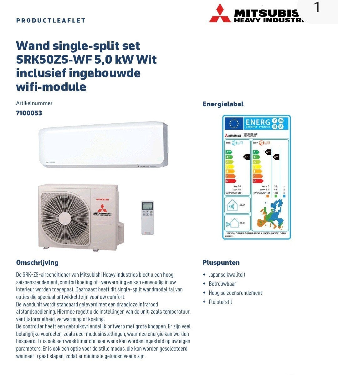 Rams Airco service staat voor maat en kwaliteit werk., Koelen en Ontvochtigen, Mitsubishi Electric, Nijverheidsweg 23, 3771 ME Barneveld, Nederland