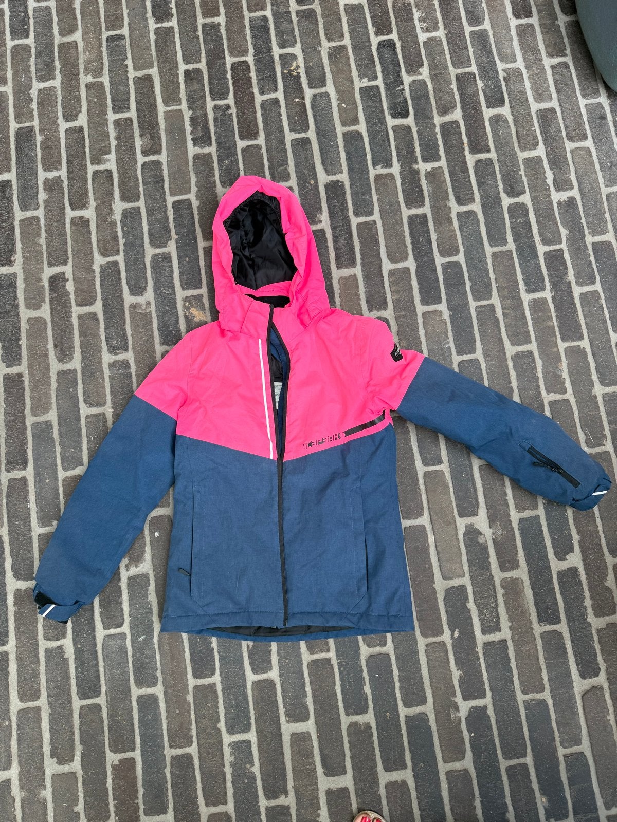 Icepeak ski-jas roze/blauw maat 152, Ophalen of Verzenden, Gedragen, Jack