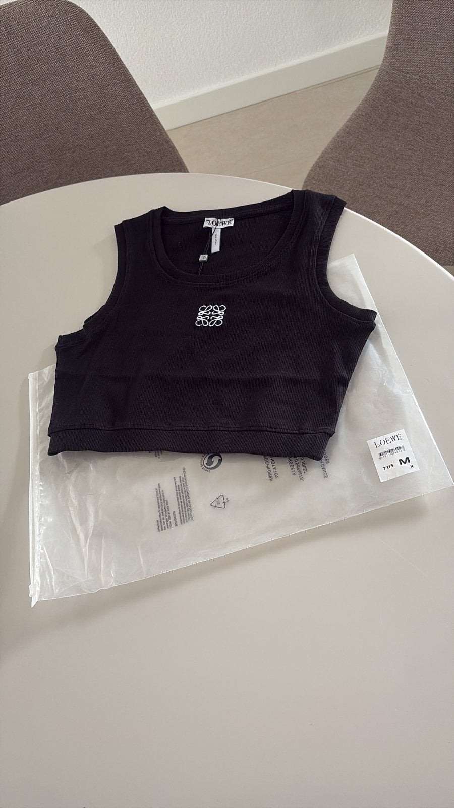 Loewe Crop Top zwart, Kleding | Dames, Tops, Maat 38/40 (M), Zwart, Nieuw, Ophalen of Verzenden