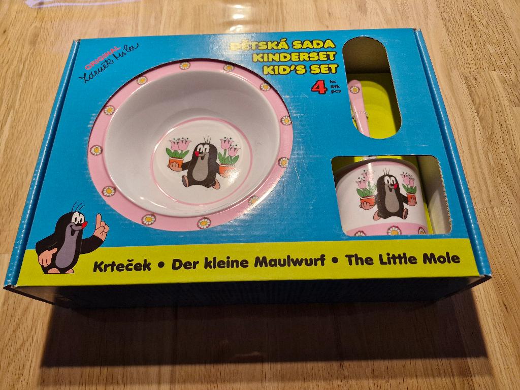 Molletje 4-delig kinderservies Roze NIEUW, Ophalen of Verzenden, Nieuw, Overige typen