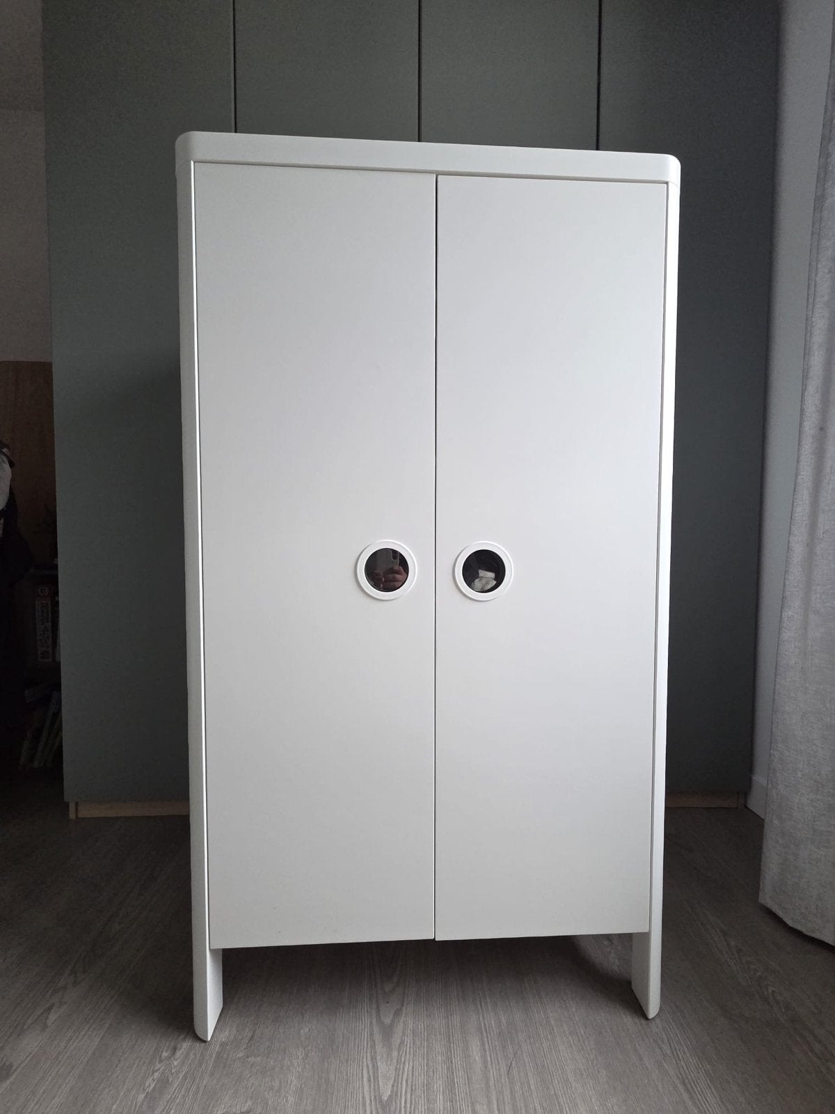 IKEA BUSUNGE kledingkast wit, Ophalen, Overige materialen, 100 tot 150 cm, 50 tot 100 cm