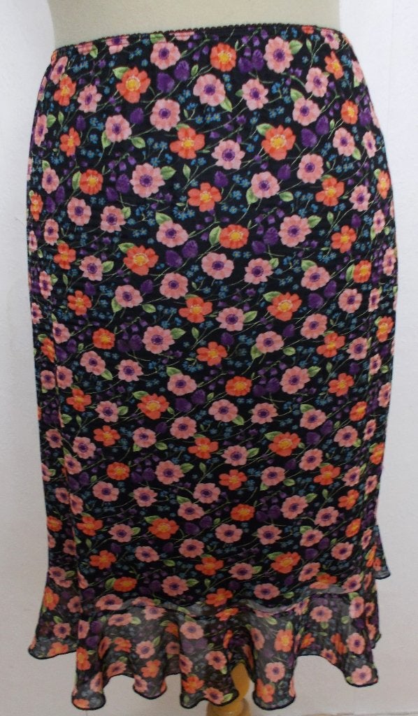 Lief bloemetjes print rokje! M, Kleding | Dames, Rokken, Maat 38/40 (M), Zo goed als nieuw, Boven de knie, Meerkleurig