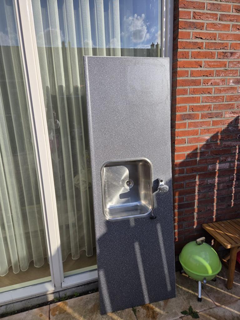 Aanrechtblad bruinzyl 4 maanden oud!, Ophalen, Zo goed als nieuw