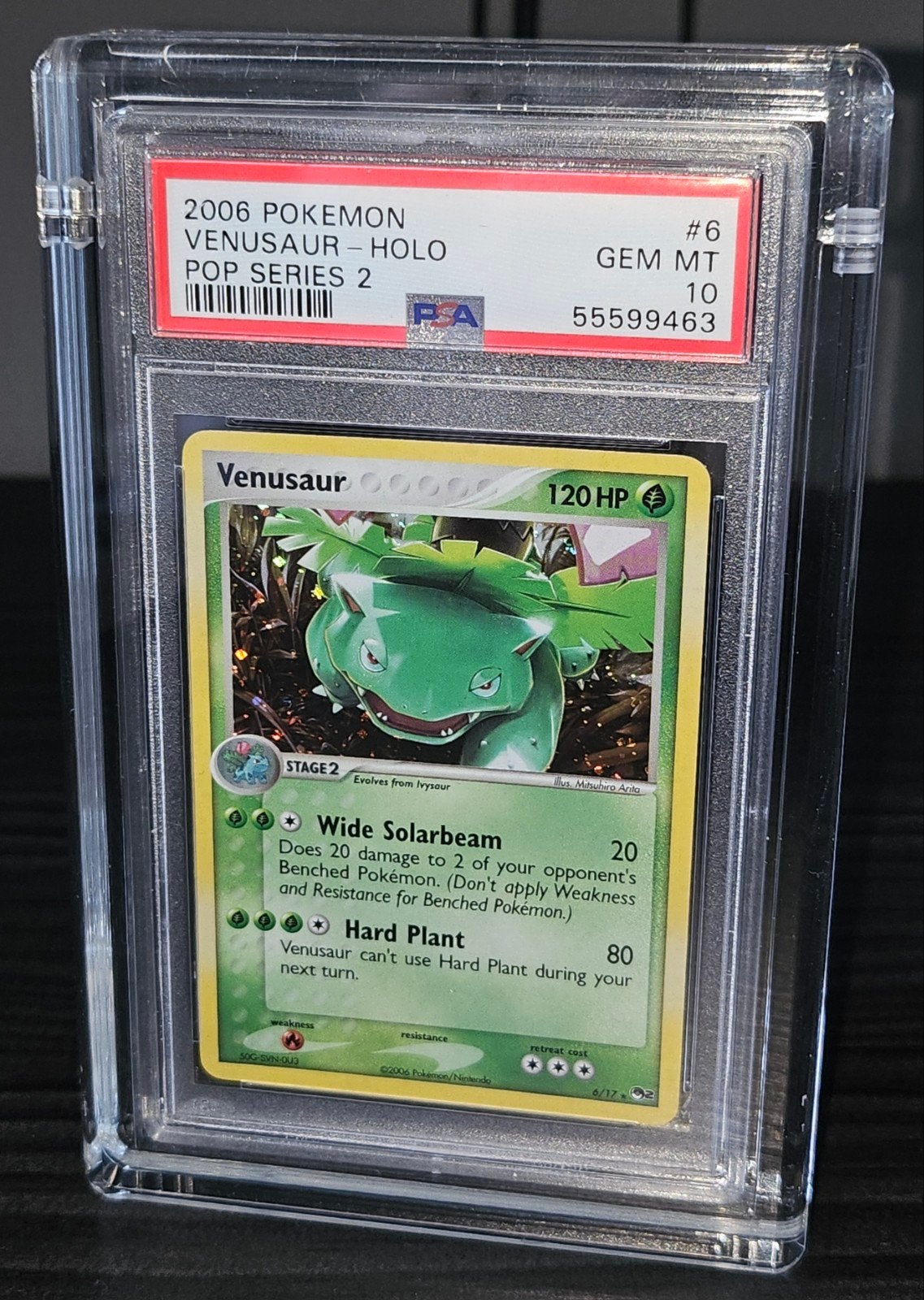 Pokemon - Venusaur Holo Pop Series 2 #6 PSA 10 - Low pop, Ophalen of Verzenden