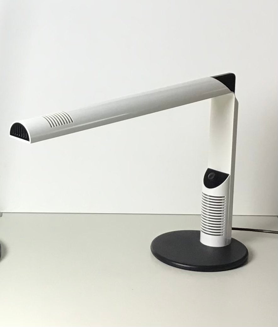 Vintage Luci Abele bureaulamp, design G.F. Frattini, Verzenden, Gebruikt, Metaal, Minder dan 50 cm