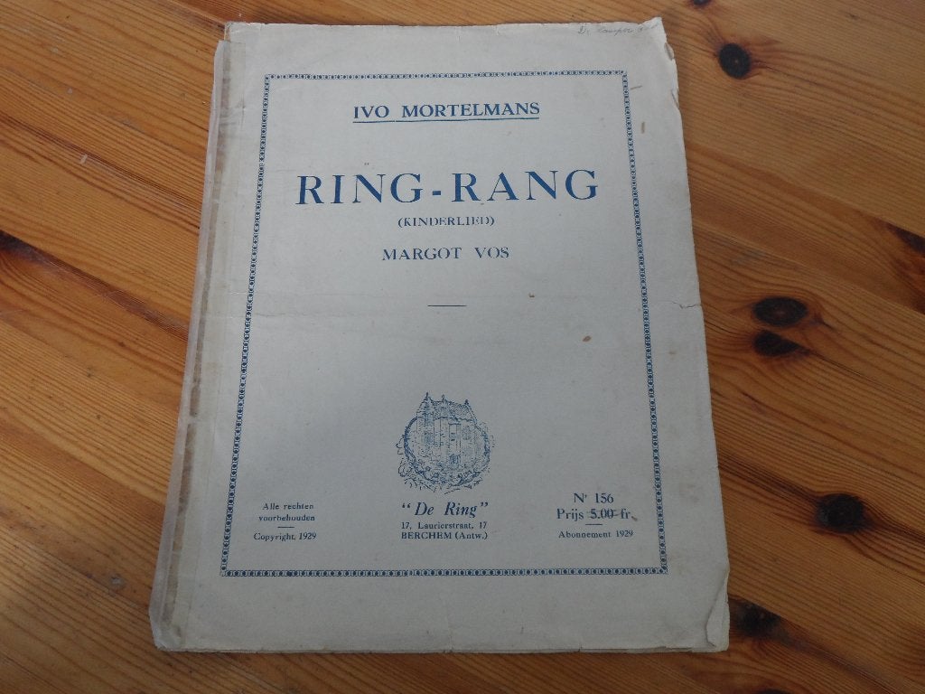 Ring rang - meiliedeken - ivo mortelmans, Zang, Gebruikt, Ophalen of Verzenden, Artiest of Componist