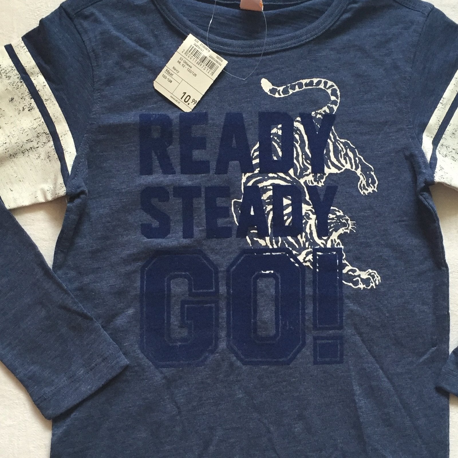 Nieuw Jongens Shirt Lange Mouw - Ready Steady Go Tijger 122, Kinderen en Baby's, Ophalen of Verzenden, Nieuw, Jongen, Shirt of Longsleeve