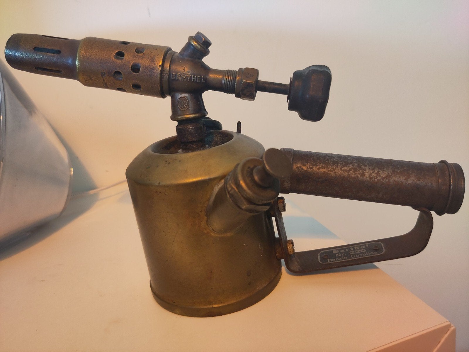 Antieke G. Barthel Nr. 220 Benzine Soldeerlamp, Ophalen of Verzenden