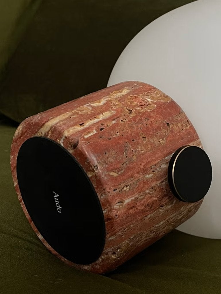Designer Tafellamp met Natuursteen, Inclusief lichtbron, Overige merken, 32 cm, Nieuw