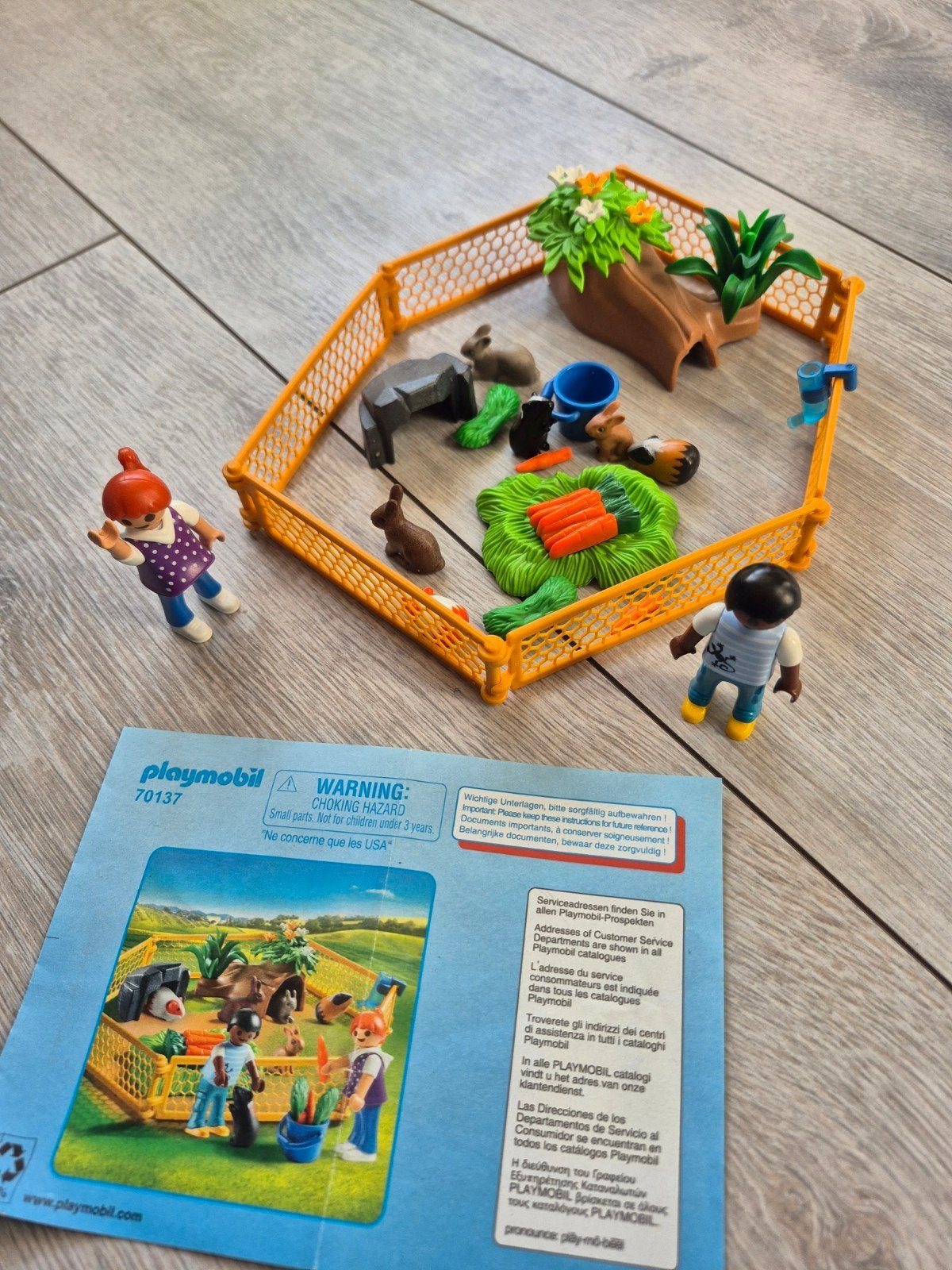 Playmobil kinderen met kleine knaagdieren 70137, Ophalen of Verzenden, Zo goed als nieuw