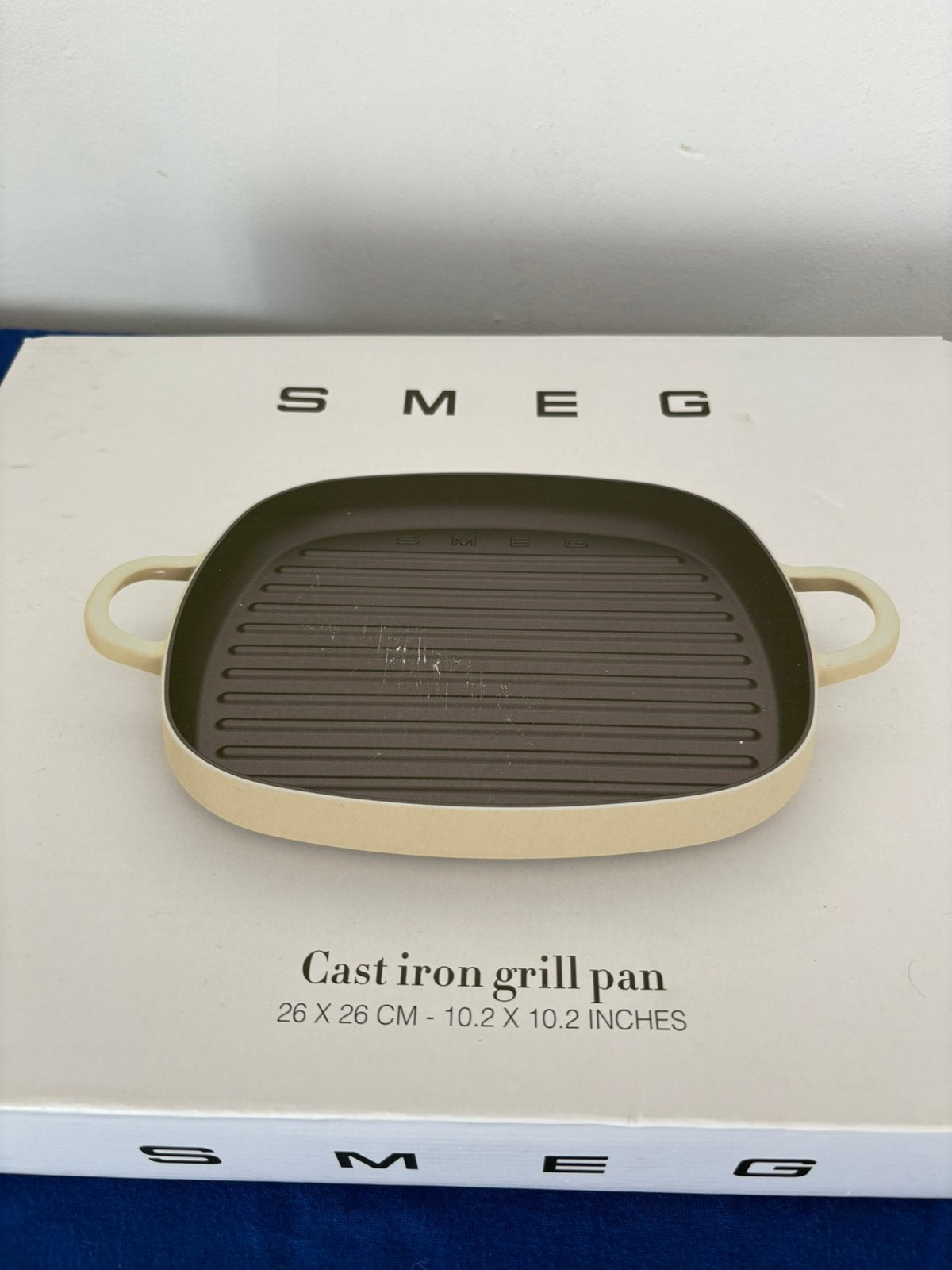 SMEG grilpan, Huis en Inrichting, Keuken | Potten en Pannen, Ophalen, Zo goed als nieuw, Overige materialen