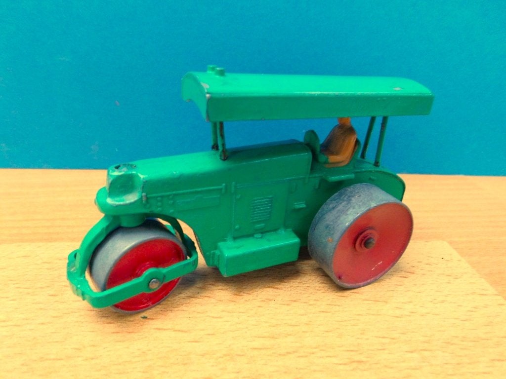 Dinky Toys 25p/251 Aveling Barford diesel roller straatwals, Ophalen of Verzenden, Zo goed als nieuw, Overige typen, Dinky Toys