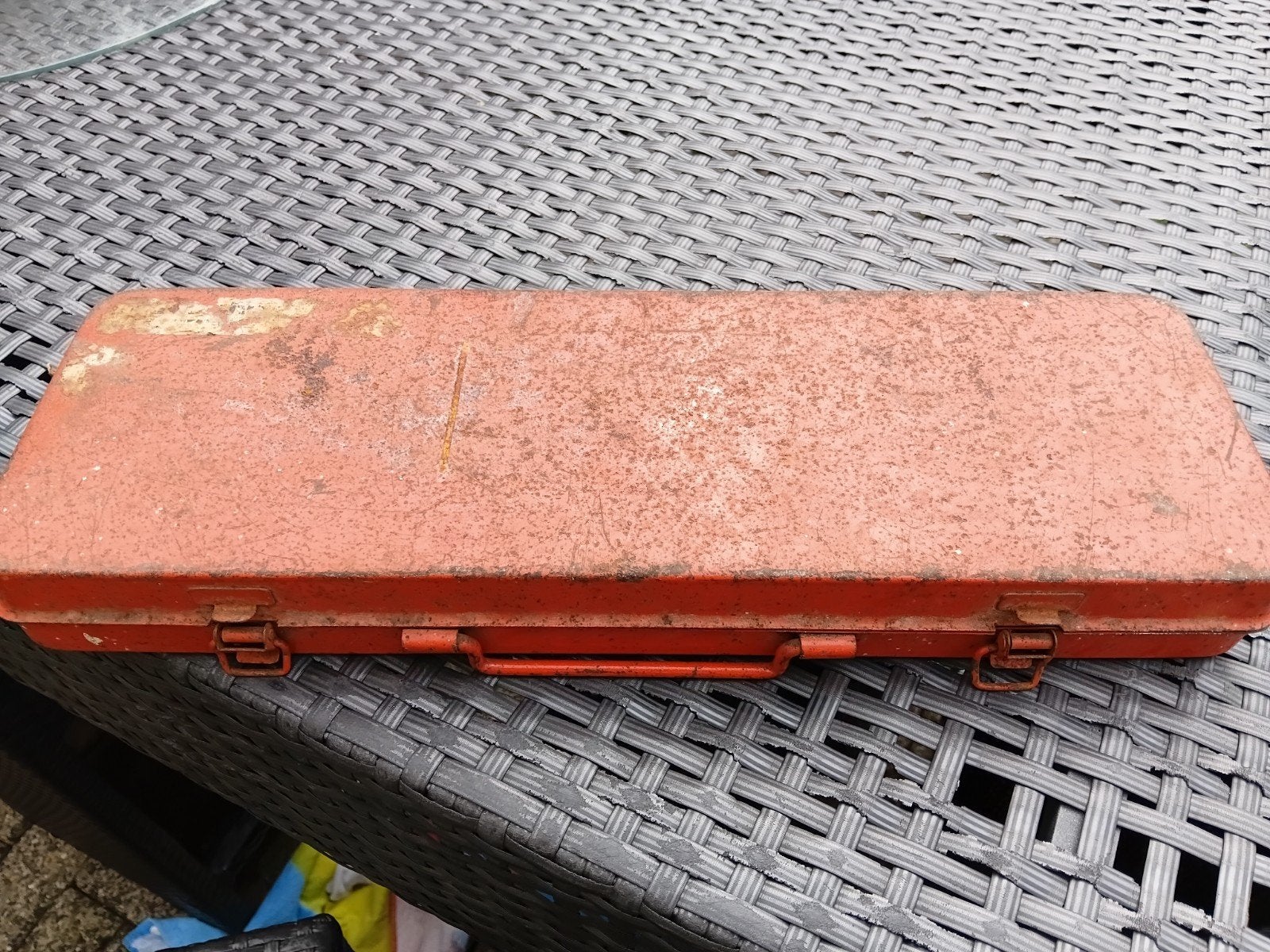 Vintage Doppendoos / Ratelset - Gebruikt, Doe-het-zelf en Verbouw, Gereedschap | Handgereedschap, Ophalen, Gebruikt, Sleutel/ratel